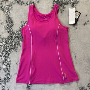 Head Tank Bra‎ Tank Womans Size M Pink Break Point Piping Moisture Management